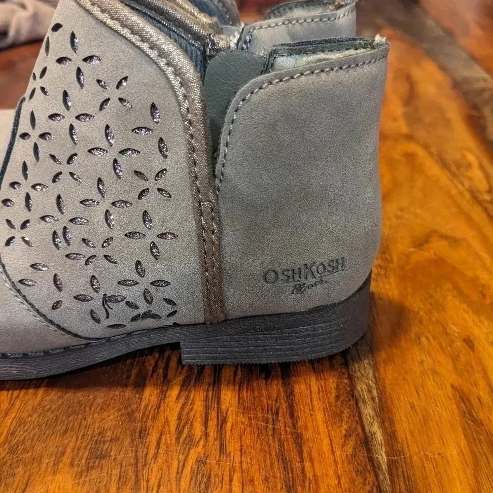 OSHKOSH B'GOSH Little Girls Estell Zipper Closure Ankle Boots